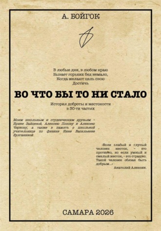 Анатолий Бойгок. Во что бы то ни стало