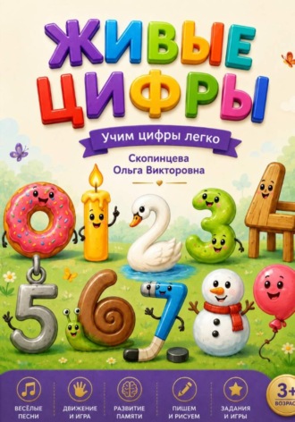 . Живые цифры. Учим цифры легко