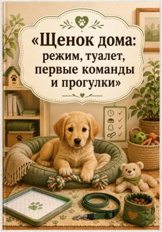 Анна Бережина. Щенок дома: режим, туалет, первые команды и прогулки