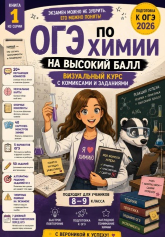 Александр Деркач. ОГЭ по химии на высокий балл. Визуальный курс: комиксы, задания и ментальные карты. Книга 1 из серии «С Вероникой к успеху»
