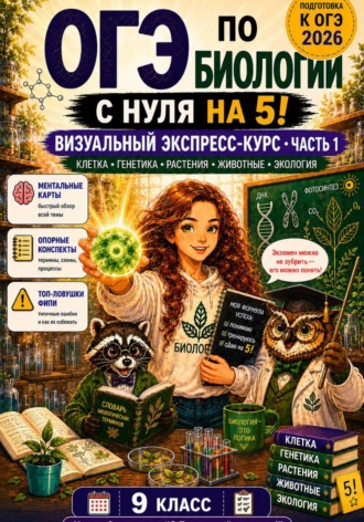 Александр Деркач. ОГЭ по биологии с нуля на 5. Визуальный экспресс-курс. Часть 1. Книга 3 из серии 