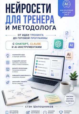 Стэн Шапошников. Нейросети для тренера и методолога: от идеи тренинга до готовой программы с ChatGPT, Claude и AI-инструментами