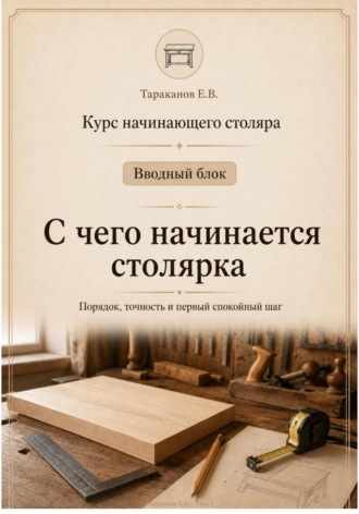 Евгений Тараканов. Курс начинающего столяра. Вводный блок. С чего начинается столярка