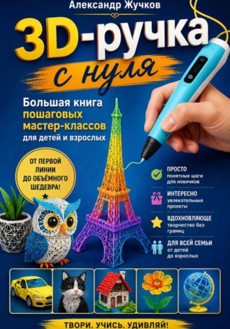 Александр Жучков. 3D-ручка с нуля. Большая книга пошаговых мастер-классов для детей и взрослых