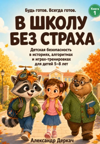 Александр Деркач. В школу без страха. Книга по детской безопасности: истории, алгоритмы и игры-тренировки для детей 5–8 лет