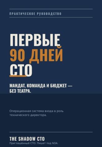 The Shadow CTO. THE 90-DAY CTO PLAYBOOK