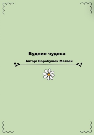 Воробушек Матвей. Будние чудеса