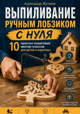 Александр Жучков. Выпиливание ручным лобзиком с нуля. 10 простых пошаговых мастер-классов для детей и взрослых
