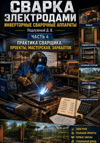 Дмитрий Подлужный. Сварка электродами. Инверторные сварочные аппараты. Часть 4. Практика сварщика: проекты, мастерская, заработок