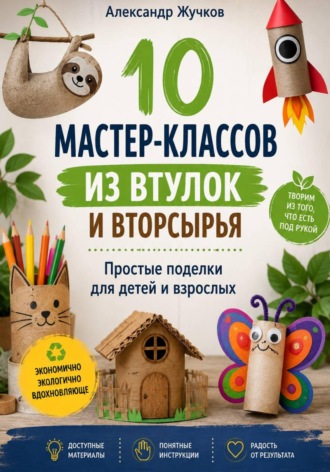 Александр Жучков. 10 мастер-классов из втулок и вторсырья. Простые поделки для детей и взрослых