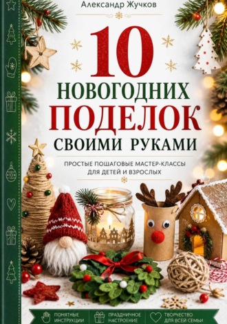 Александр Жучков. 10 новогодних поделок своими руками. Простые пошаговые мастер-классы для детей и взрослых