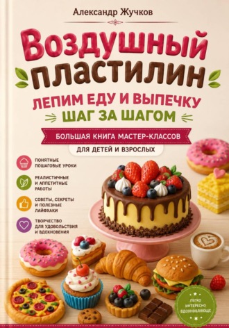 Александр Жучков. Воздушный пластилин. Лепим еду и выпечку шаг за шагом. Большая книга мастер-классов для детей и взрослых