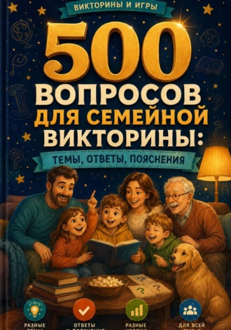Михаил Орлов. 500 вопросов для семейной викторины: темы, ответы, пояснения