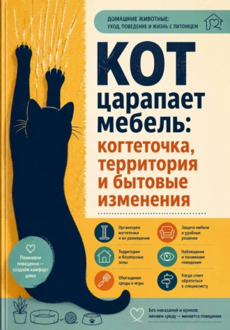 Анна Бережина. Кот царапает мебель: когтеточка, территория и бытовые изменения