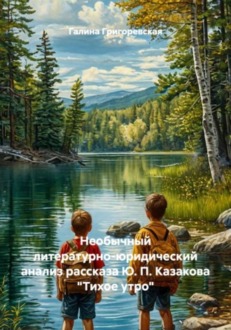 . Необычный литературно-юридический анализ рассказа Ю. П. Казакова 