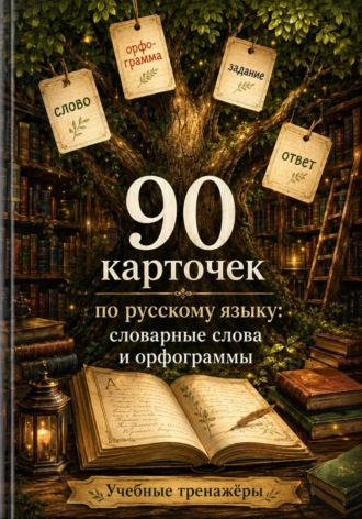 Анна Лебедева. 90 карточек по русскому языку: словарные слова и орфограммы