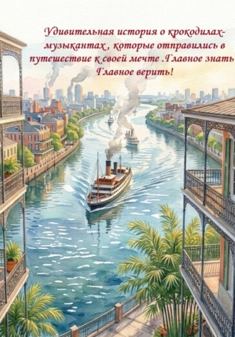 Надин Абрикосова. Удивительная история о крокодилах , которые отправились к своей месте на плоту. Главное верить ! Главное знать !