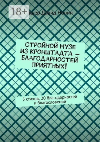 Ашер Давид Нонин. Стройной музе из Кронштадта — благодарностей приятных! 5 стихов, 20 благодарностей и благословений