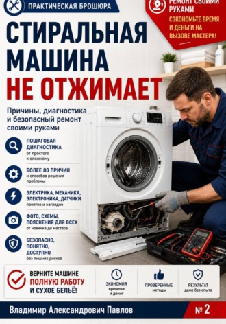 . Стиральная машина не отжимает