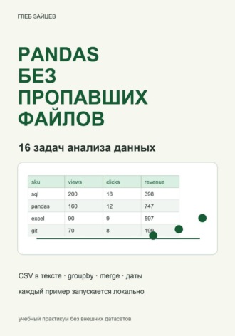 Глеб Зайцев. Pandas без пропавших файлов. 16 задач анализа данных