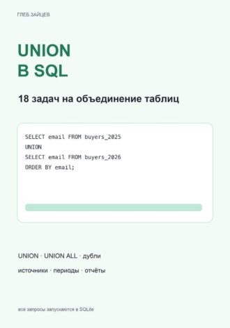 Глеб Зайцев. UNION в SQL. 18 задач на объединение таблиц