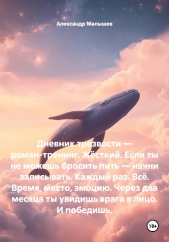 Александр Малышев. Дневник трезвости — роман-тренинг. Жёсткий. Если ты не можешь бросить пить — начни записывать. Каждый раз. Всё. Время, место, эмоцию. Через два месяца ты увидишь врага в лицо. И победишь.