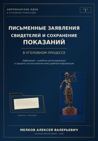 . ПИСЬМЕННЫЕ ЗАЯВЛЕНИЯ СВИДЕТЕЛЕЙ И СОХРАНЕНИЕ ПОКАЗАНИЙ