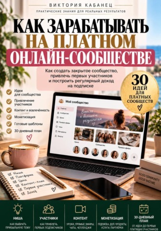 Виктория Кабанец. Как зарабатывать на платном онлайн-сообществе