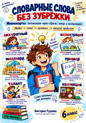Виктория Руднева. словарные слова без зубрежки 6 класс