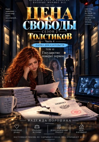 Надежда Александровна Порошина. ЦЕНА СВОБОДЫ. СЕЗОН 2. Толстиков. Часть 4. Папка доказательств. Том 10. Государство поверит первому
