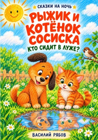 Василий Рябов. Рыжик и котёнок Сосиска