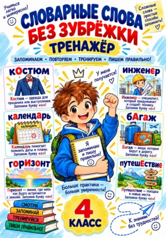 Виктория Руднева. Тренажер. Словарные слова без зубрежки 4 класс