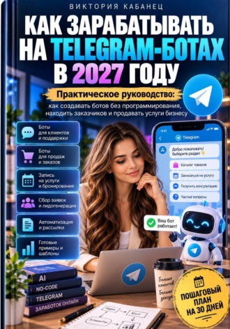 Виктория Кабанец. Как зарабатывать на Telegram-ботах в 2027 году