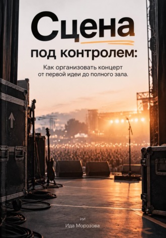 Ида Морозова. Сцена под контролем. Как организовать концерт от первой идеи до полного зала