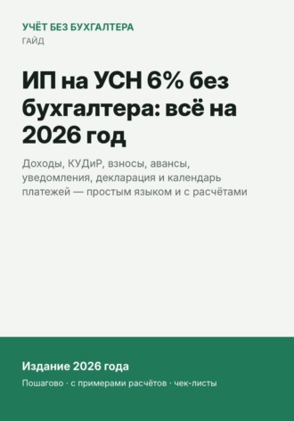 . ИП на УСН 6% без бухгалтера: всё на 2026 год