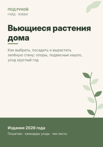. Вьющиеся растения дома. Выбор, кашпо, опоры, уход круглый год