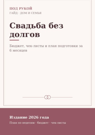 . Свадьба без долгов