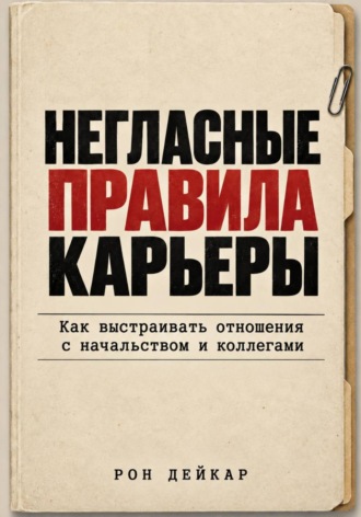Рон Дейкар. Негласные правила карьеры. Как выстраивать отношения с начальством и коллегами