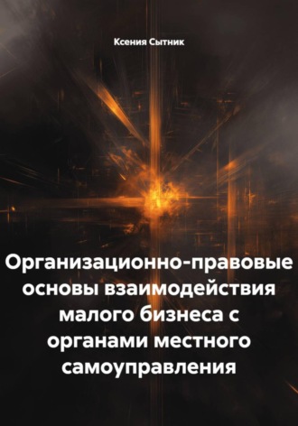 . Организационно-правовые основы взаимодействия малого бизнеса с органами местного самоуправления