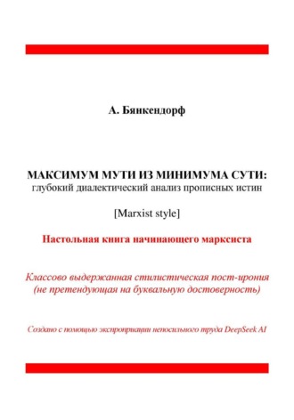 А. Бянкендорф. МАКСИМУМ МУТИ ИЗ МИНИМУМА СУТИ