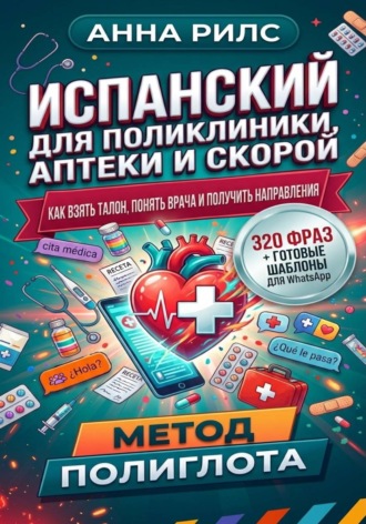 Анна Рилс. ИСПАНСКИЙ ДЛЯ ПОЛИКЛИНИКИ, АПТЕКИ И СКОРОЙ. Как взять талон, понять врача и получить направления