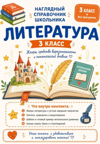 Мария Минасян. Умные конспекты Литературное чтение 3 класс. Наглядные цифровые конспекты по всей программе