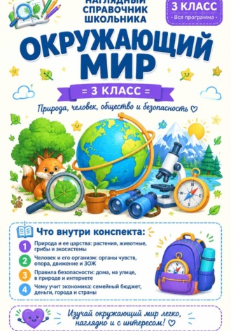 . Умные конспекты Окружающий мир 3 класс. Наглядные цифровые конспекты по всей программе