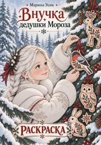 Марина Усик. Раскраска. Внучка дедушки Мороза