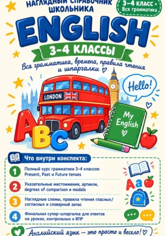 Мария Минасян. Умные конспекты Английский язык 3 класс. Наглядные цифровые конспекты по всей программе