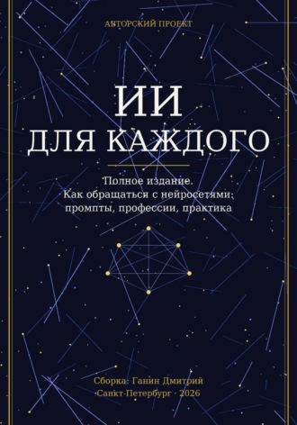 . ИСКУССТВЕННЫЙ ИНТЕЛЛЕКТ ДЛЯ КАЖДОГО. Как обращаться с нейросетями: промпты, профессии, практика