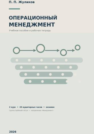 Пётр Петрович Жуликов. ОПЕРАЦИОННЫЙ МЕНЕДЖМЕНТ Бакалавриат Программа выходного дня