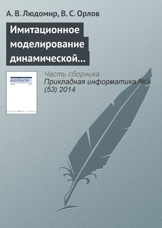 А. В. Людомир. Имитационное моделирование динамической воздушной обстановки в управляемом воздушном пространстве