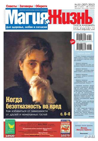 . Магия и жизнь. Газета сибирской целительницы Натальи Степановой №22/2013